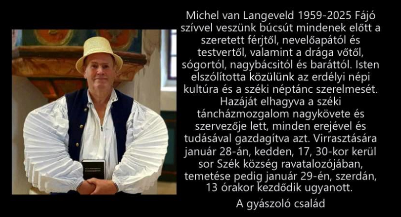 Elhunyt Michel van Langeveld